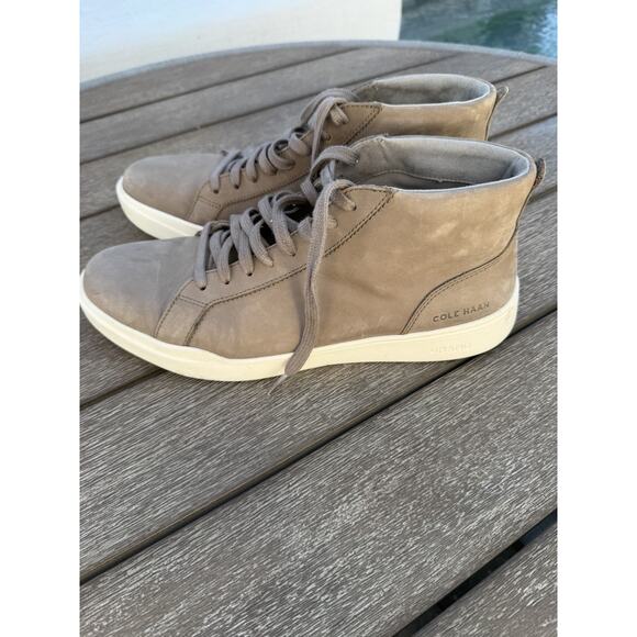 Cole Haan Grand Crosscourt Modern Midcut Sneakers - Soft Sage Nubuck Men's 10.5 - Picture 3 of 6